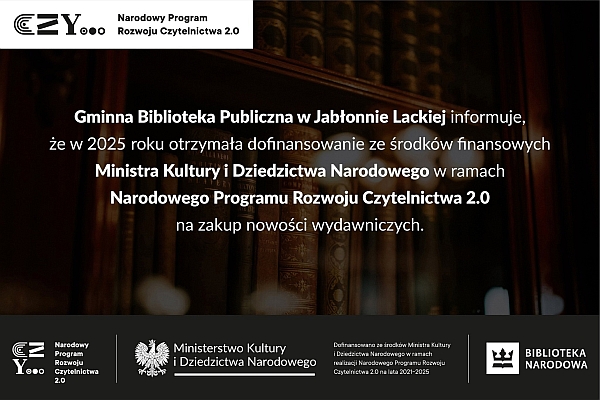 Dofinansowanie dla Biblioteki